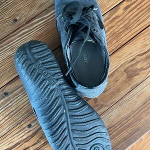 Naot Black Sneakers with Ribbed Sole and Slip-On Design